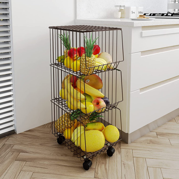 Prep & Savour Fruit Metal/Wire Basket Set & Reviews Wayfair